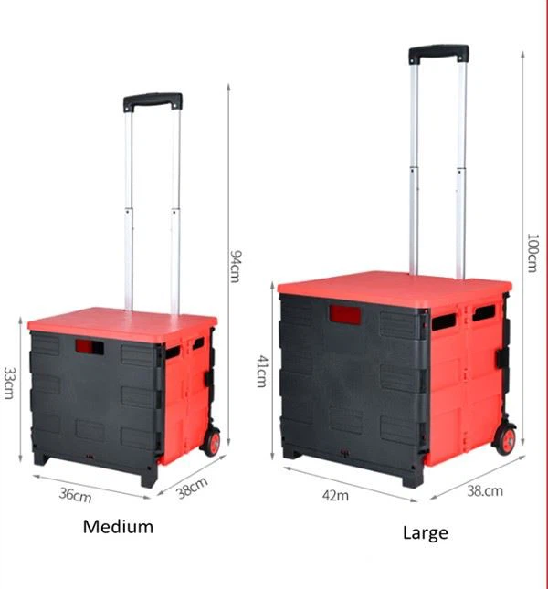plastic folding shopping cart